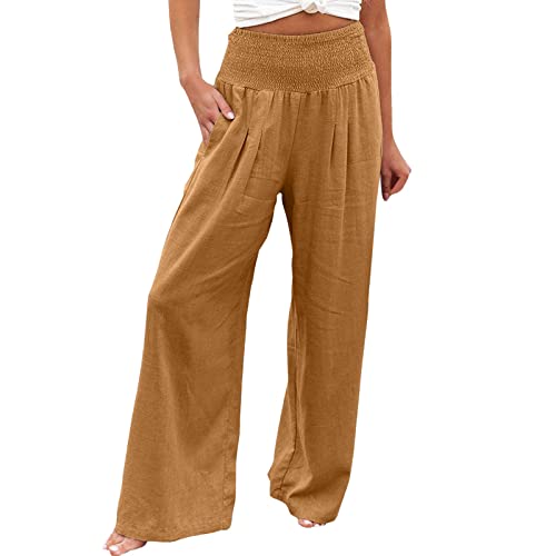 Work Pants for Women Women High Waisted Wide
