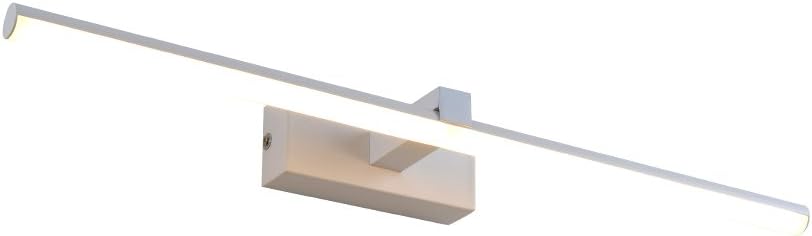 Vanity Light Bathroom Light LED Wall Light White Acrylic Round Tube Cool White 6000 K Goobi Lighting (12w)