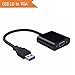 Premium USB 3.0/2.0 to VGA Adapter, Super High Speed USB to VGA Adapter PC Laptop Full HD External Video Card Multi-Display Video Converter for Win 7/8/8.1/10, NO Need CD Driver
