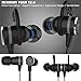 KEKU 3.5mm high Fidelity Earphones Wired Electronic Sports Headphones Noise Reduction Stereo Bass Gaming Headset with Microphone, with Extension Cord and PC Adapter for PC, Laptop and Mobile (Black)