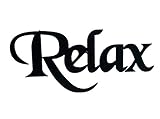 Relax Word Decorative Metal Wall Art Home Bathroom Decor
