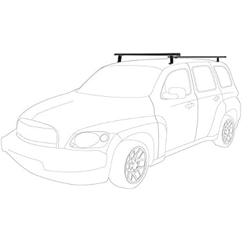 Vantech Chevy HHR 2 bar Ladder roof Rack with 50