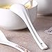 DOWAN 12 Pieces Porcelain Soup Spoons Asian Soup Spoon Chinese Soup Spoon for Home, Kitchen, or Restaurant, White