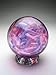 Handblown Wishing and Gratitude Globe (Plum and Pink)