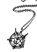 Invert Pentacle Pentagram Ghost Skeleton Laveyane Baphomet Pewter Pendant + 24