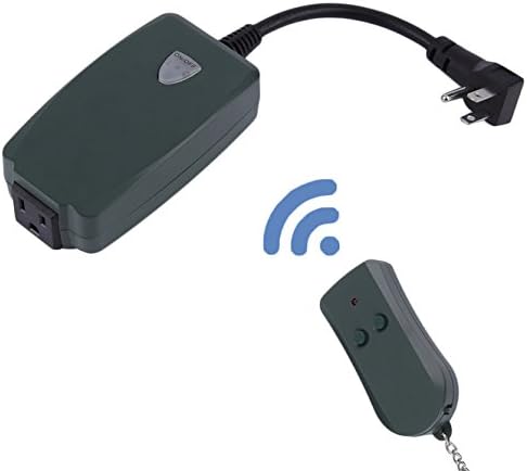 Outdoor Remote Control Outlet Wireless Light Switch Socket US Plug Waterproof