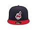 MLB Cleveland Indians Men's Home Authentic Collection On Field 59FIFTY Fitted Cap, 734, Navy