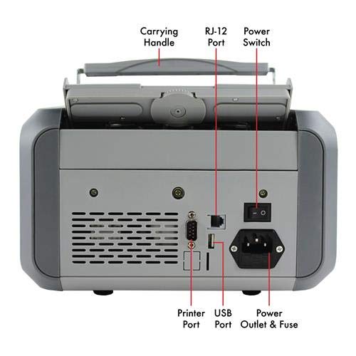 Cassida 7750R Mixed Denomination Money Counter Machine and Value Bill Reader with Counterfeit Detector UV, MG, Infrared, Size & Image Recognition