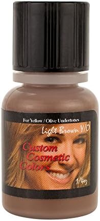 Custom Cosmetic Colors Light Brown Y/O .25 Ounce