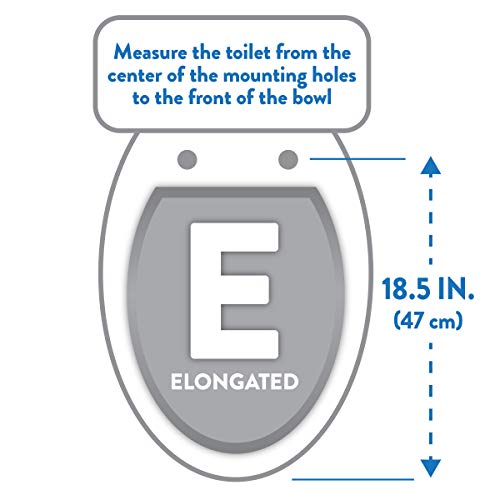 Ginsey Home Solutions Elongated Resin Toilet Seat, Silver Foil Pricepulse