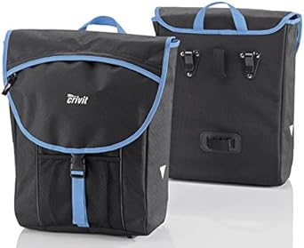 crivit wasserabweisende fahrradtasche gepacktasche fur gepacktrager inkl regenschutzhulle fahrradgepacktragertasche schwarz amazon de bekleidung