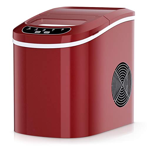 GOPLUS Eiswürfelmaschine, Eiswürfelbereiter, Eiswürfelmaschine, 12kg Eiswürfel 24h, 6-13 Minuten Produktionszeit…
