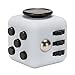 FidgetKool 1pcs Pressure Relief Fidget Toys Dice Cube Relieves Stress and Anxiety for Children and Adults Add and ADHD Toys Gifts Grey and Black