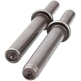 Heavy Duty 2pcs Rivet Set, Abuff Pneumatic Air Rivet Hammer Set for Shank 0.401 Chisel/Air Hammer Rivets Bits
