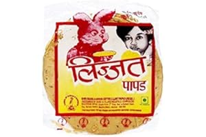 Lijjat Pappadum Green Chilli Flavour - 200g (pack of 3)