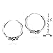 Simple Balinese Interlace Sterling Silver 13 mm Hoop Earrings