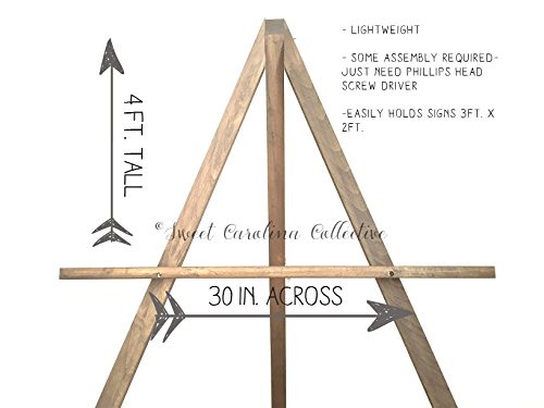 Rustic Wedding Easel | Wood Wedding Easel | Wooden Wedding Easel | Easel | Chalkboard Easel | Rustic Wedding Sign Easel
