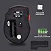 COO Wireless Mouse, LED Slim Dual Mode Bluetooth 5.1 and 2.4G Wireless Rechargeable Led Mouse with 3 Adjustable DPI for iPad, MacBook, Laptop, Mac OS (Black)