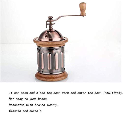 HKD Retro Handkurbel Kaffeemühle Tragbar Handschleifer für Kaffeebohnen Nüsse Gewürze Getreide – Bild 5