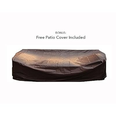 Ohana Collection 7-Piece Outdoor Patio Furniture Sectional Conversation Set, Black Wicker with Gray Cushions - No… 41Dn4auSJ1L