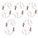 HAWORTHS 10pcs Plastic Hens Night Novelty Whistle Necklace