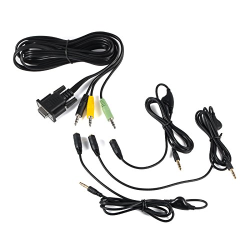 Bypass Cable for Logitech Z-5500 Control Pod (PID Between R200-R635) With 3 Jack Vol Control