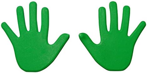 HAEST Pair of Hand Floor Markers - Orange - Purple - Green - Yellow - Blue - Red