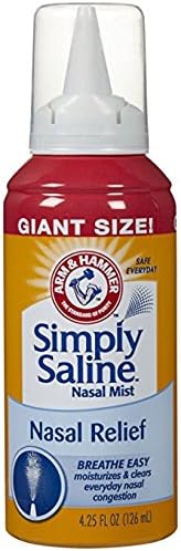 Simply Saline Adult Nasal Mist, Original, Giant Size, 4.25 Oz - Pack of 2