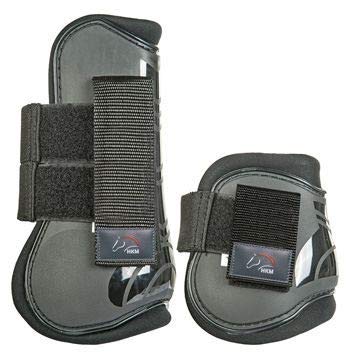 HKM Protection And Fetlock Boots Set Of 4 Deep Brown/Black Pony