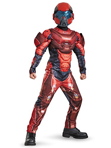 Disguise Red Spartan Classic Muscle Halo Microsoft Costume