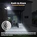 Olafus 100W Dusk to Dawn Flood Lights Outdoor, 9000lm Super Bright Stadium Lights with Plug, IP66 Waterproof 6500K Daylight White Floodlight for Yard, Garage 2 Pack