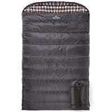 TETON Sports Fahrenheit Mammoth 0F Queen-Size Double Sleeping Bag; Warm and Comfortable; Double Sleeping Bag Great for Family Camping; Compression Sack Included