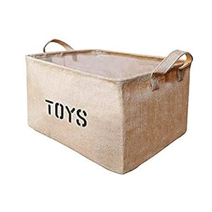 YD Youdepot Toy Box,Large Toy Organizer Boxes,Jute Storage Bin,Storage Basket – for organizing Kids Toys, Baby Clothing…