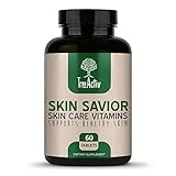 TreeActiv Skin Savior (60 Capsules / 30 Days), Acne Care Vitamins, Minerals, and Herbs Clinically Proven to Reduce Visible Blemishes, Nicotinamide, Folic Acid, Pyridoxine, Milk Thistle, Selenium, Zinc