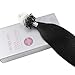 Moresoo 16 Inch Real Jet Black Human Hair Micro Ring Hair Remy Human Hair Extensions Color #1 Micro Link Hair Extensions 50 Grams 50 Strands Remy 100% Human Hair