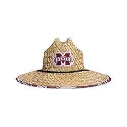 FOCO womens Ncaa College Team Logo Floral Sun Straw