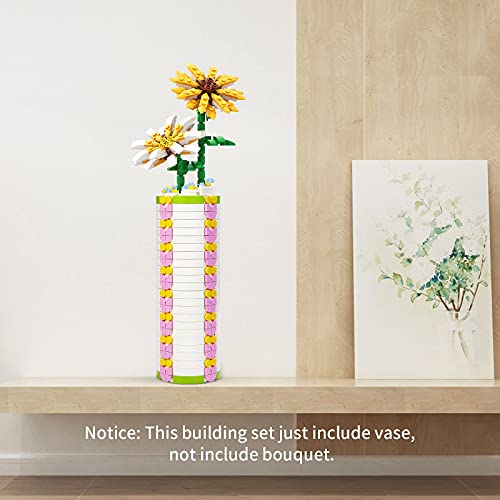 Vonado Vase for Lego Flower Bouquet 10280 Building Blocks, Flower