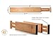 Adjustable Bamboo Drawer Divider Organizers - Fits Large Drawers Sized 17.5