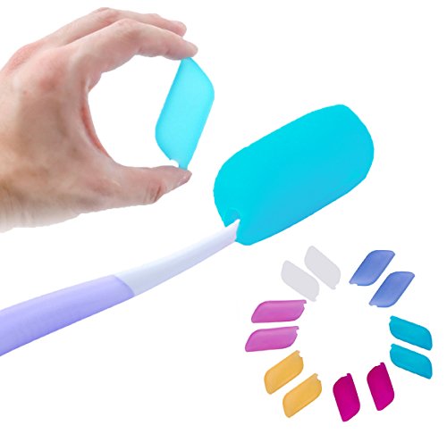 Silicone Toothbrush Covers 12-Pack, Protective Toothbrush Case Great for Home Travel Outdoor - Thumbnail 7