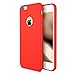 TORRAS [Love Series iPhone 6S Case/iPhone 6 Case, Liquid Silicone Rubber Shockproof Case with Soft Microfiber Cloth Cushion Compatible with iPhone 6 / 6S, Red