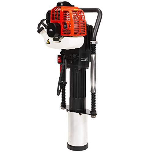 XtremepowerUS 52cc GasPowered T Post Driver Fence Post Driver Gasoline Piling 2Stroke Engine