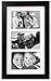 Malden 4x6 3-Opening Matted Collage Picture Frame - Displays Three 4x6 Pictures - Black