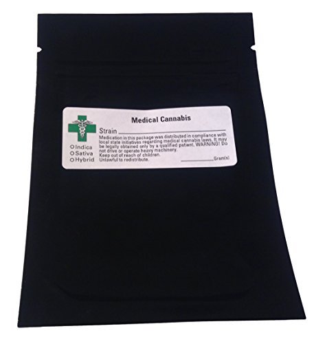 100 Smell Proof Bags (w/ GREEN CROSS LABEL) Marijuana Cannabis - 3.1 100 Smell Proof Bags (w/ GREEN CROSS LABEL) Marijuana Cannabis - 3.1