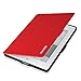 Fintie NOOK GlowLight Plus SlimShell Case - The Thinnest and Lightest Leather Cover for Barnes & Noble NOOK GlowLight Plus eReader 2015 Release (BNRV510), Red