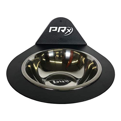 PRx Performance Gym Chalk Bowl Container, Wall Mounted Powder Hand Chalk Holder, Space Saving Home and Commercial Gym Accessory for Weight Lifting and Strength Training, Garage Gym