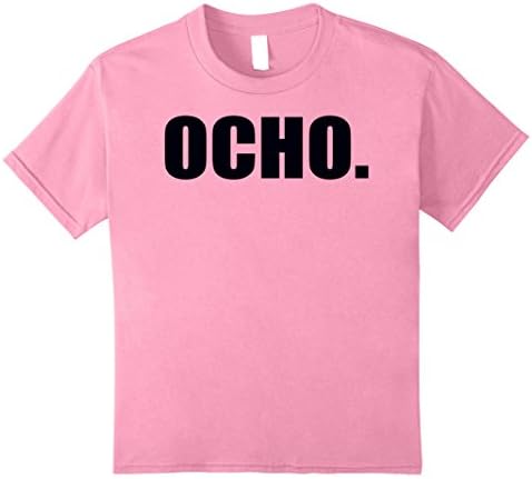 Kids 8th Birthday Shirt - Ocho Anos - Camisa de 8 Cumpleanos 8 Pink