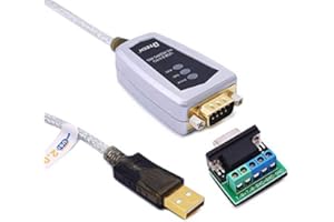 DTECH USB to RS422 RS485 Serial Port Converter Adapter Cable with FTDI Chip Supports Windows 11 10 8 7 XP Mac 6Feet