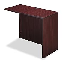 Alera VA354224MY Valencia Series Reversible Return/Bridge Shell, 42 x 23-5/8-Inch, Mahogany