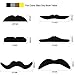 Lonfly Self Adhesive Fake Mustache,Mexican Mustache,Handlebar Mustache,Mustache Costume Party,36 Pack of Mustaches for Halloween Party