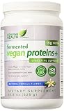 Genuine Health Fermented Vegan Proteins+, Natural Vanilla Flavor, 18.5 oz (525 g)